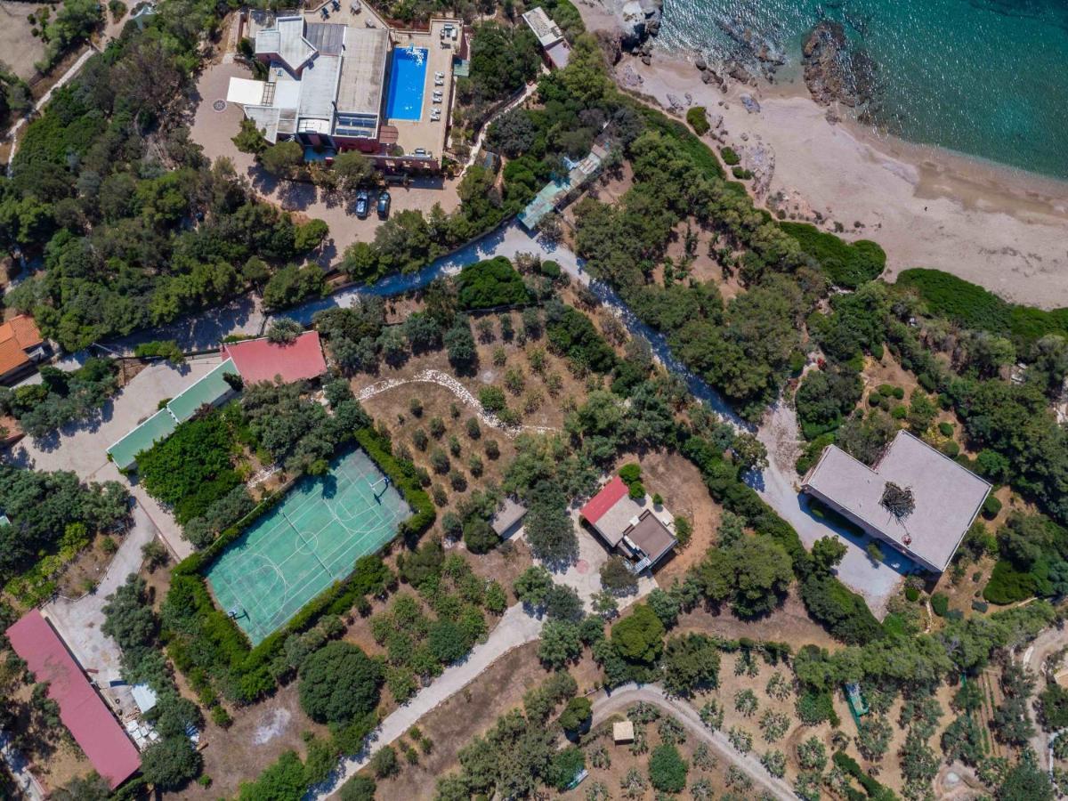 Black Diamond Beachfront Pool Villa Pasithea In Sounio, Athens Sounion Ngoại thất bức ảnh