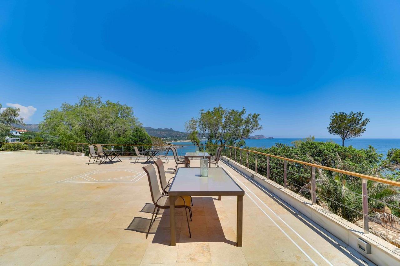 Black Diamond Beachfront Pool Villa Pasithea In Sounio, Athens Sounion Ngoại thất bức ảnh