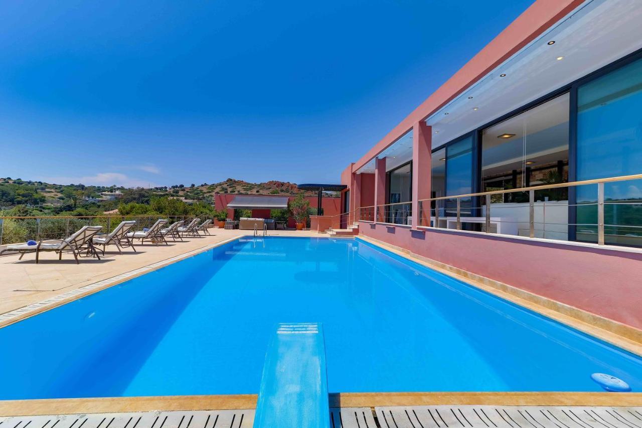 Black Diamond Beachfront Pool Villa Pasithea In Sounio, Athens Sounion Ngoại thất bức ảnh