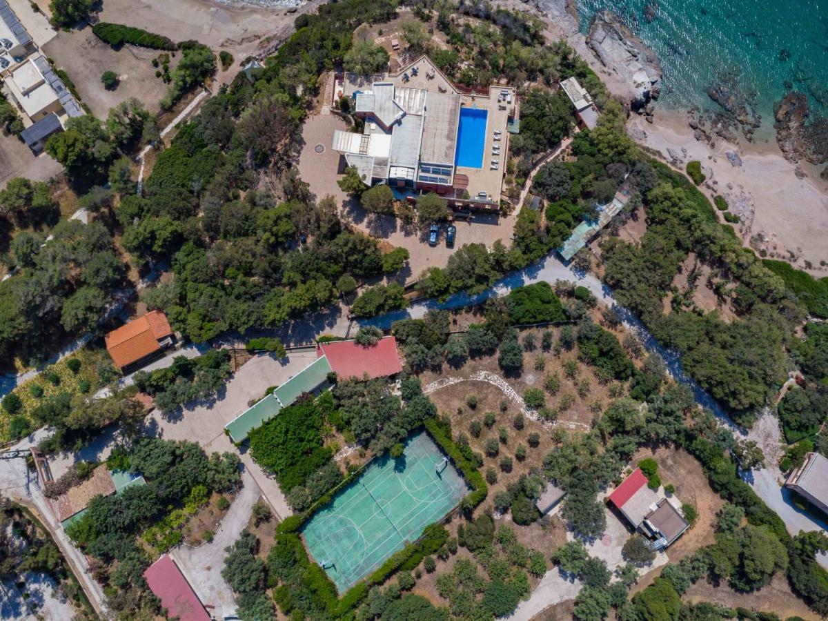 Black Diamond Beachfront Pool Villa Pasithea In Sounio, Athens Sounion Ngoại thất bức ảnh