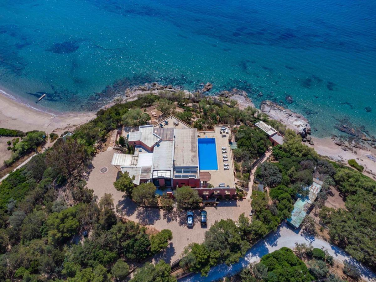 Black Diamond Beachfront Pool Villa Pasithea In Sounio, Athens Sounion Ngoại thất bức ảnh