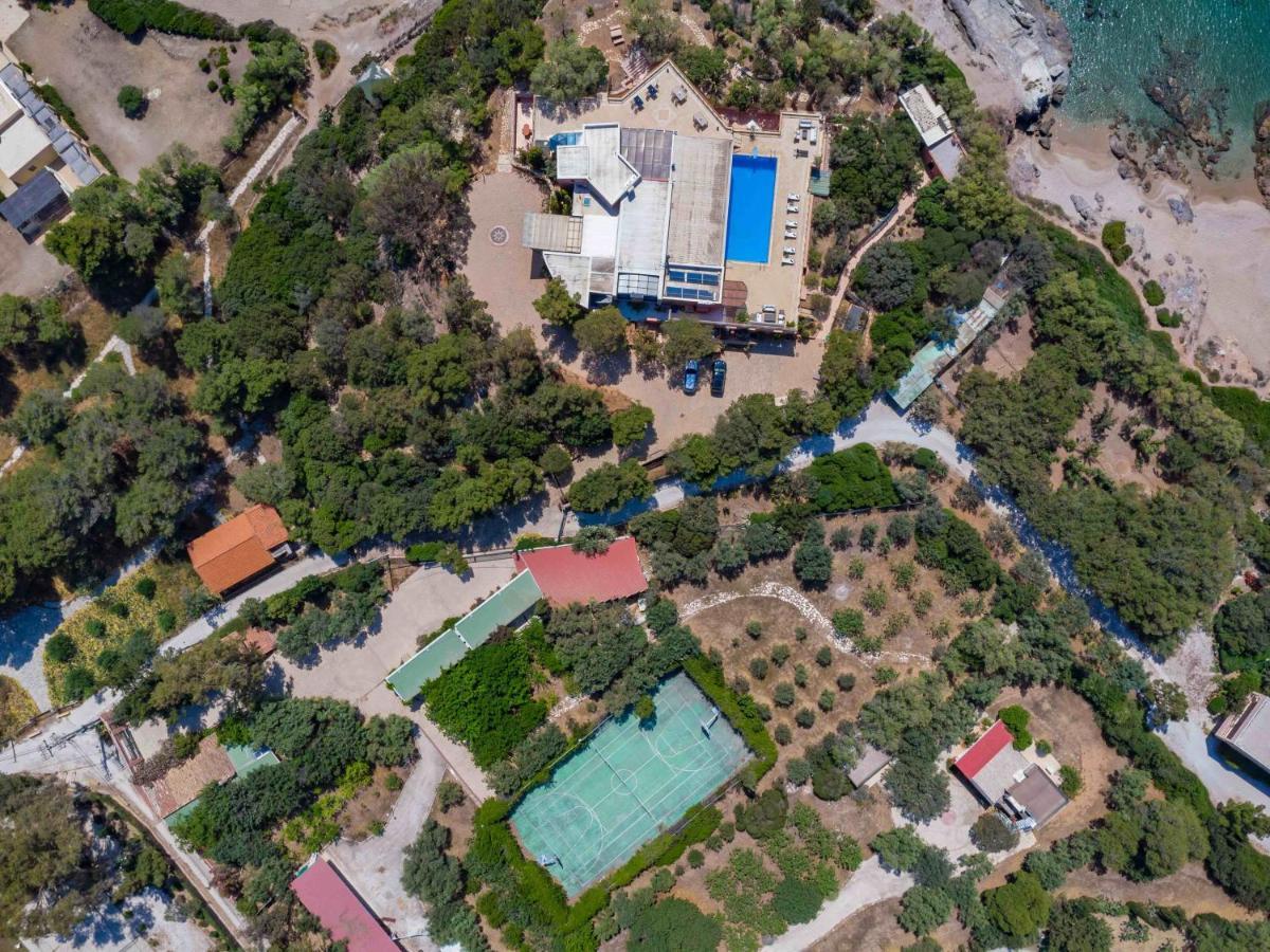 Black Diamond Beachfront Pool Villa Pasithea In Sounio, Athens Sounion Ngoại thất bức ảnh