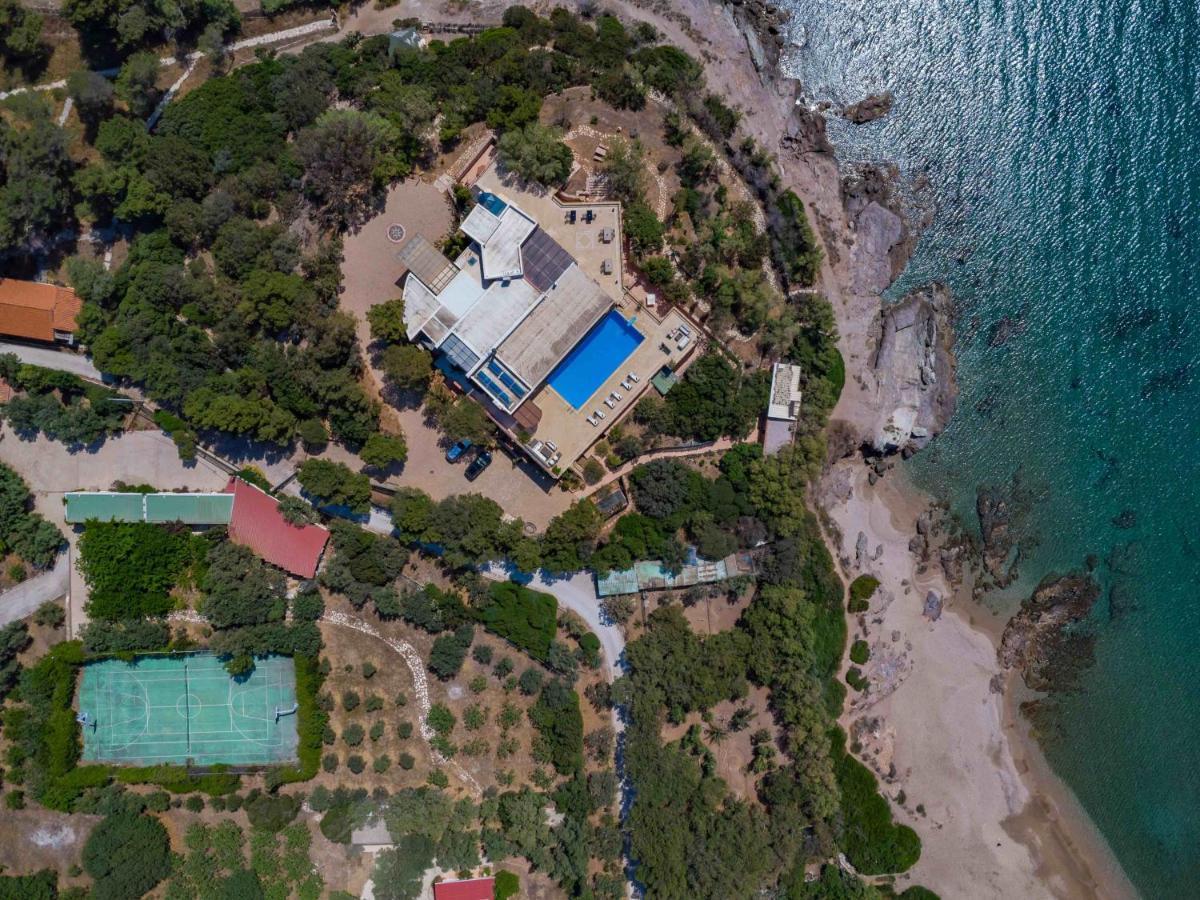 Black Diamond Beachfront Pool Villa Pasithea In Sounio, Athens Sounion Ngoại thất bức ảnh