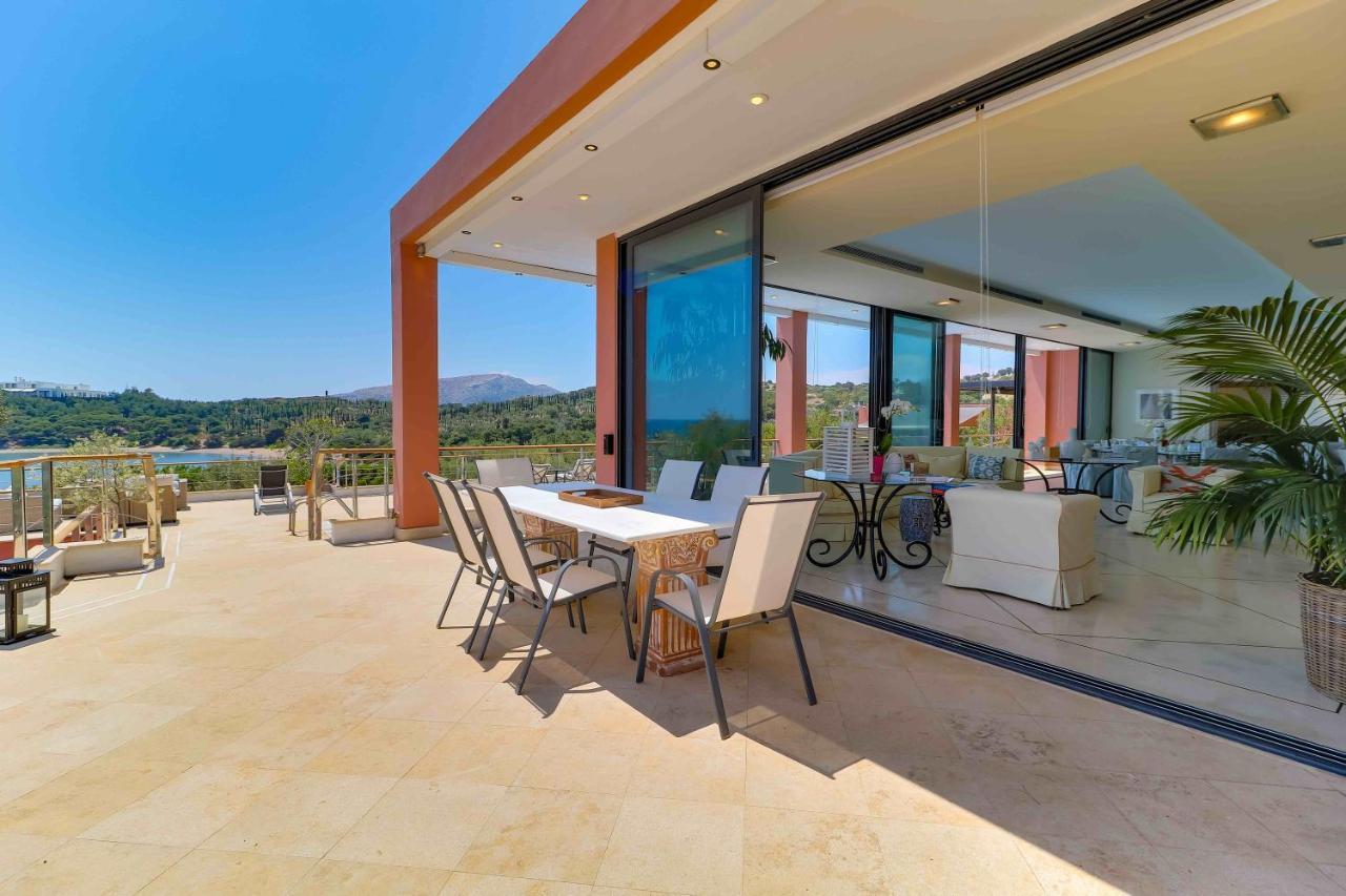 Black Diamond Beachfront Pool Villa Pasithea In Sounio, Athens Sounion Ngoại thất bức ảnh