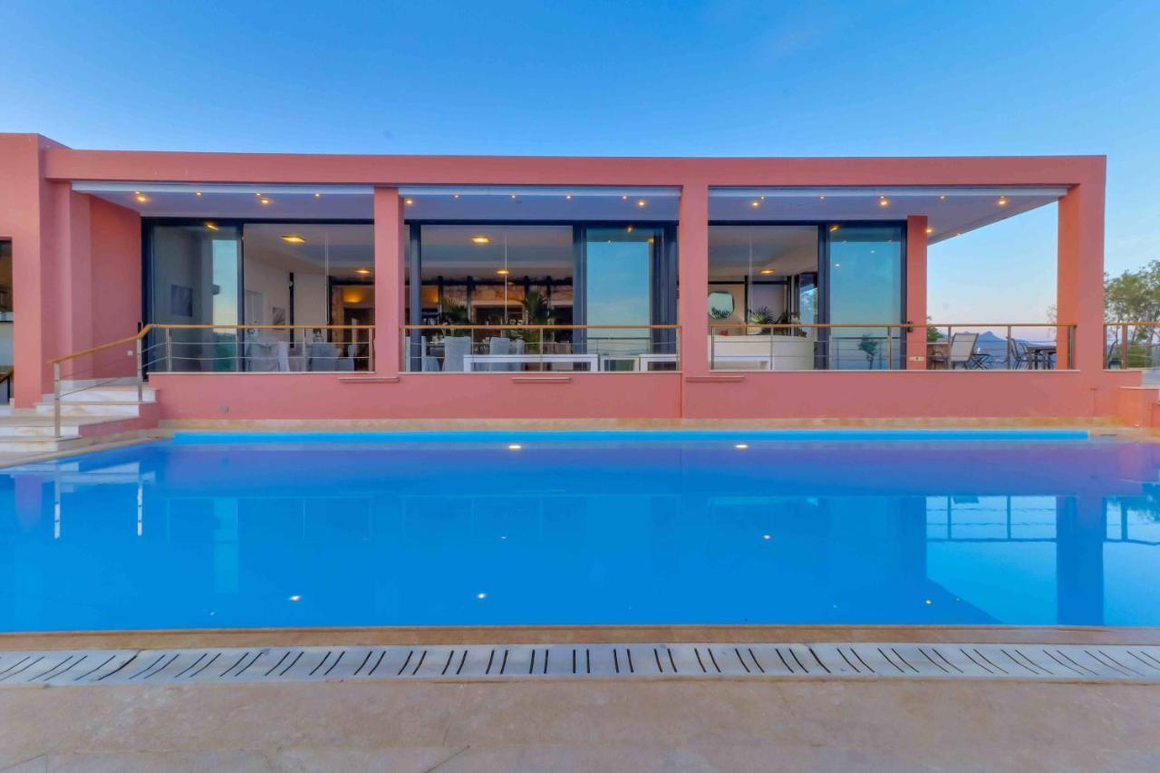 Black Diamond Beachfront Pool Villa Pasithea In Sounio, Athens Sounion Ngoại thất bức ảnh