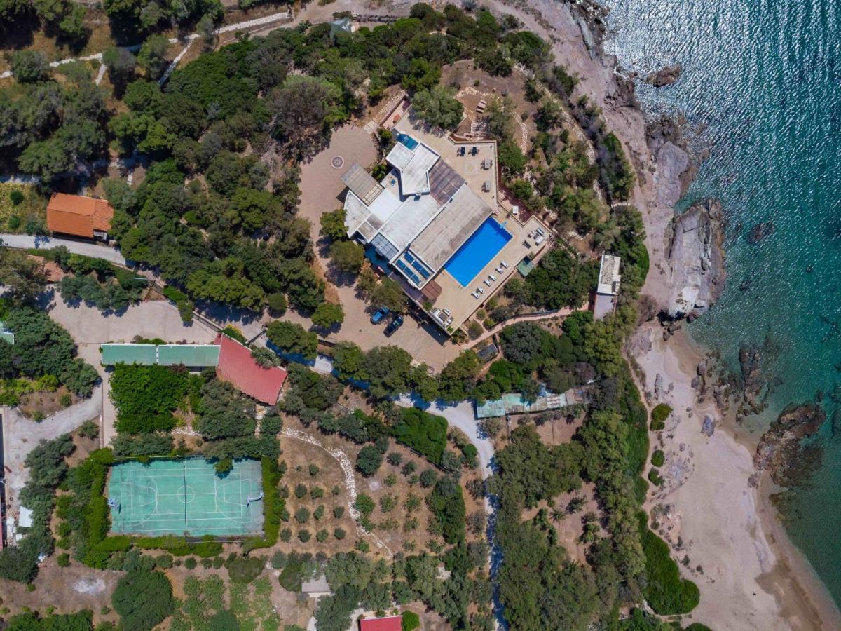 Black Diamond Beachfront Pool Villa Pasithea In Sounio, Athens Sounion Ngoại thất bức ảnh