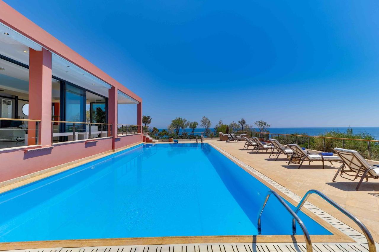 Black Diamond Beachfront Pool Villa Pasithea In Sounio, Athens Sounion Ngoại thất bức ảnh