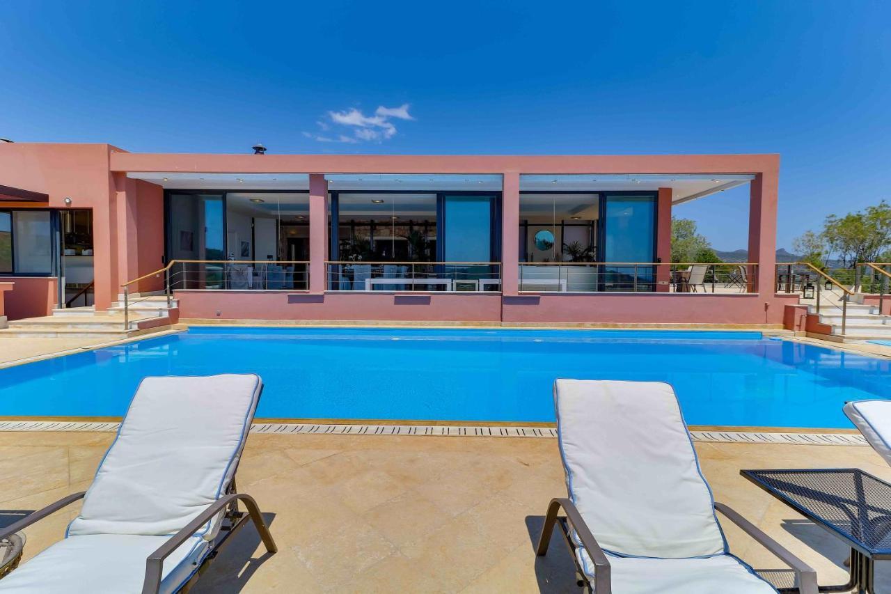 Black Diamond Beachfront Pool Villa Pasithea In Sounio, Athens Sounion Ngoại thất bức ảnh