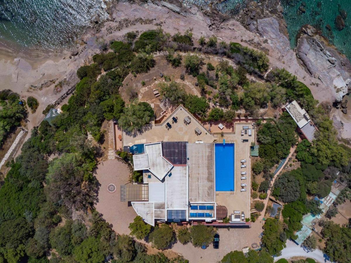 Black Diamond Beachfront Pool Villa Pasithea In Sounio, Athens Sounion Ngoại thất bức ảnh