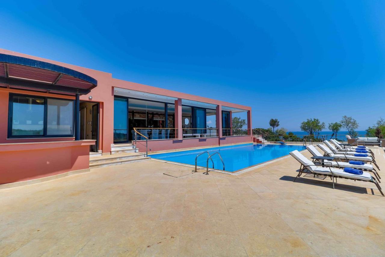 Black Diamond Beachfront Pool Villa Pasithea In Sounio, Athens Sounion Ngoại thất bức ảnh